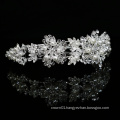 Hot sale Exquisite Pearl Rhinestone silver Petals  bridal headpiece wedding accessories for bride